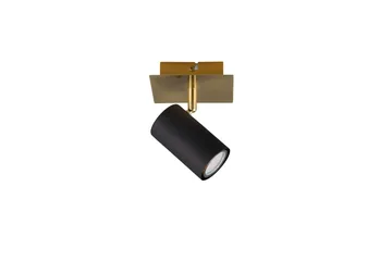 Marley Spot 1-del Sort/Guld - Belysning - Glødepærer & lyskilder - Spotlights & downlights
