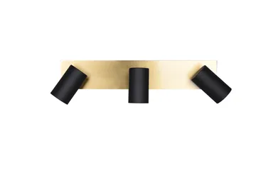 Marley Spot 3-del Sort/Guld - Belysning - Glødepærer & lyskilder - Spotlights & downlights