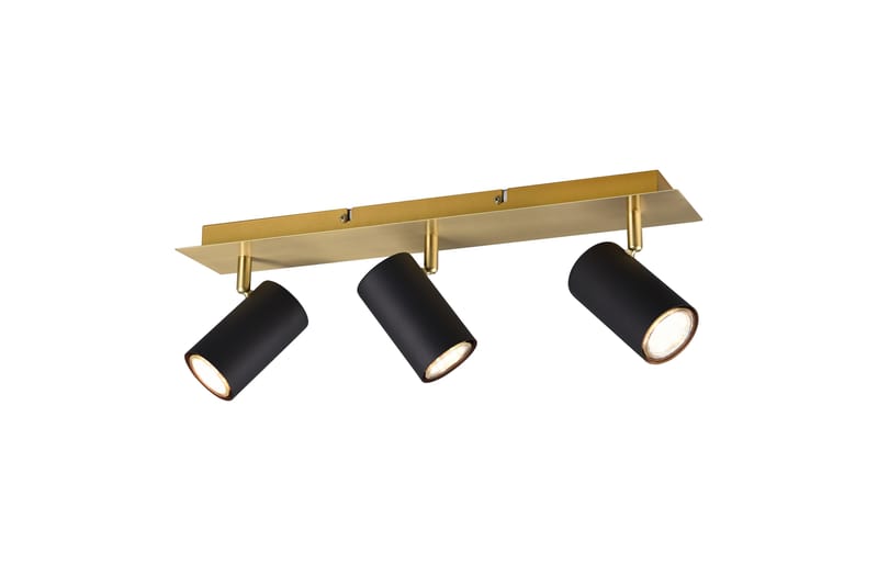 Marley Spot 3-del Sort/Guld - Belysning - Glødepærer & lyskilder - Spotlights & downlights