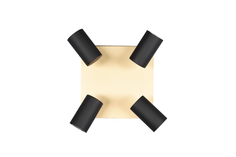 Marley Spot 4-del Sort/Guld - Belysning - Glødepærer & lyskilder - Spotlights & downlights