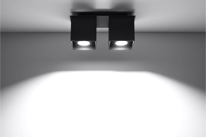 Quad Spotlight med 2 lamper Sort - Sollux Lighting - Spotlights & downlights - Loftspot