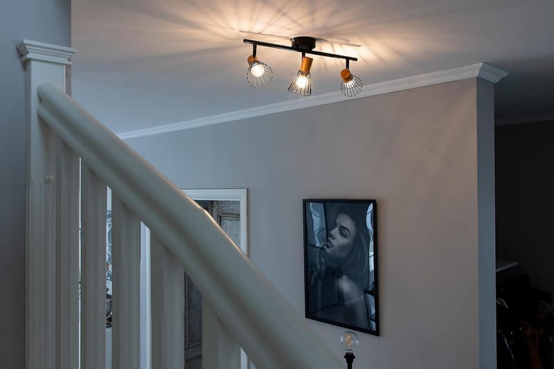 Wellca Spotlight Dimmer LED Stor - Sort - Spotlight skinne - Soveværelse lampe