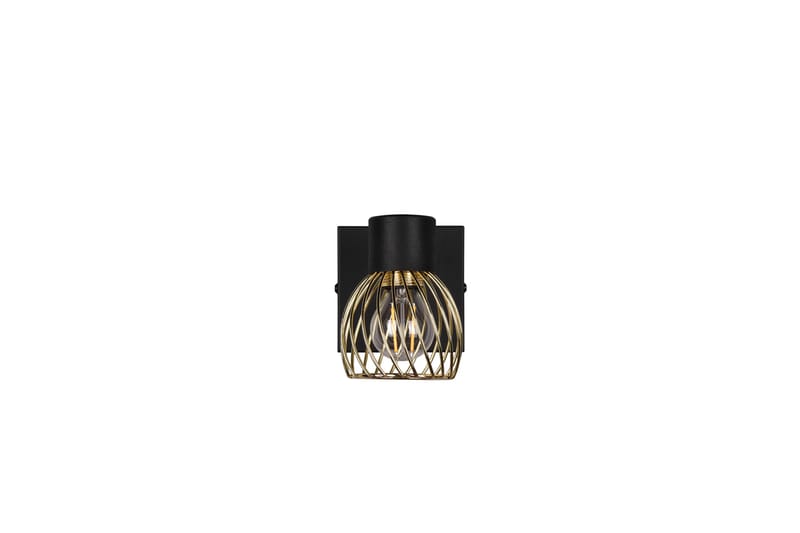 Trio Lighting Ardon Spotlampe 1L E14 Matt Sort/Polert Messing - Belysning - Glødepærer & lyskilder - Spotlights & downlights