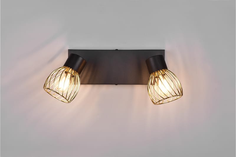 Trio Lighting Ardon Spotlight 2L E14 Matsort/Poleret Messing - Belysning - Glødepærer & lyskilder - Spotlights & downlights
