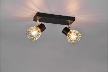 Trio Lighting Ardon Spotlight 2L E14 Matsort/Poleret Messing - Belysning - Glødepærer & lyskilder - Spotlights & downlights