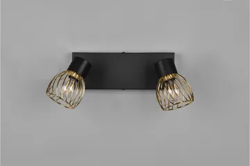Trio Lighting Ardon Spotlight 2L E14 Matsort/Poleret Messing - Belysning - Glødepærer & lyskilder - Spotlights & downlights