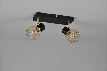 Trio Lighting Ardon Spotlight 2L E14 Matsort/Poleret Messing - Belysning - Glødepærer & lyskilder - Spotlights & downlights