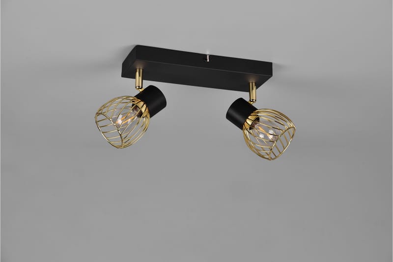 Trio Lighting Ardon Spotlight 2L E14 Matsort/Poleret Messing - Belysning - Glødepærer & lyskilder - Spotlights & downlights