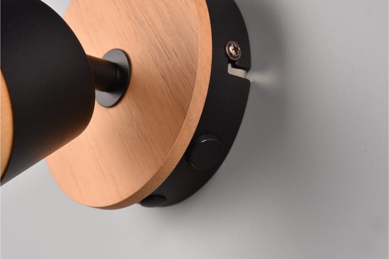 Trio Lighting Aruni Spotlight 1L GU10 Træ/Matsort - Belysning - Glødepærer & lyskilder - Spotlights & downlights