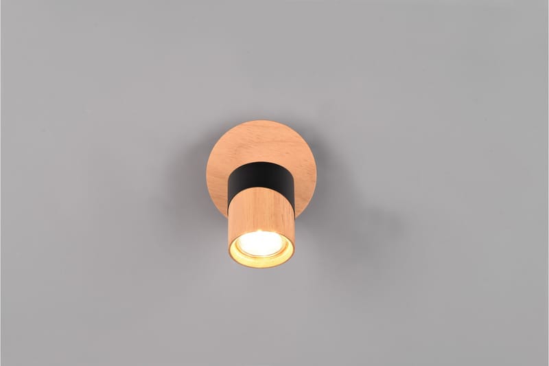 Trio Lighting Aruni Spotlight 1L GU10 Træ/Matsort - Belysning - Glødepærer & lyskilder - Spotlights & downlights
