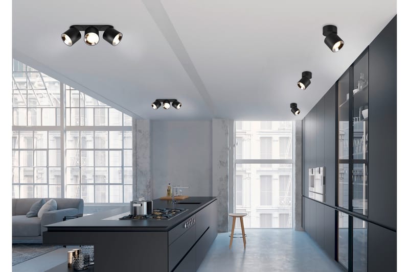 Trio Lighting Guayana Spotlampe 1L GU10 Matsort - Belysning - Glødepærer & lyskilder - Spotlights & downlights