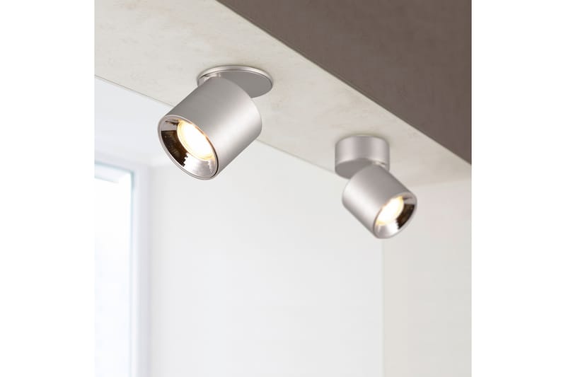 Trio Lighting Guayana Spotlight 1L GU10 Børstet Aluminium - Belysning - Glødepærer & lyskilder - Spotlights & downlights