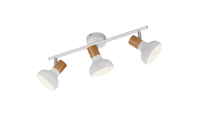 Trio Lighting Latika Spotlampe 3L E14 Matt Hvit/Tre - Belysning - Glødepærer & lyskilder - Spotlights & downlights