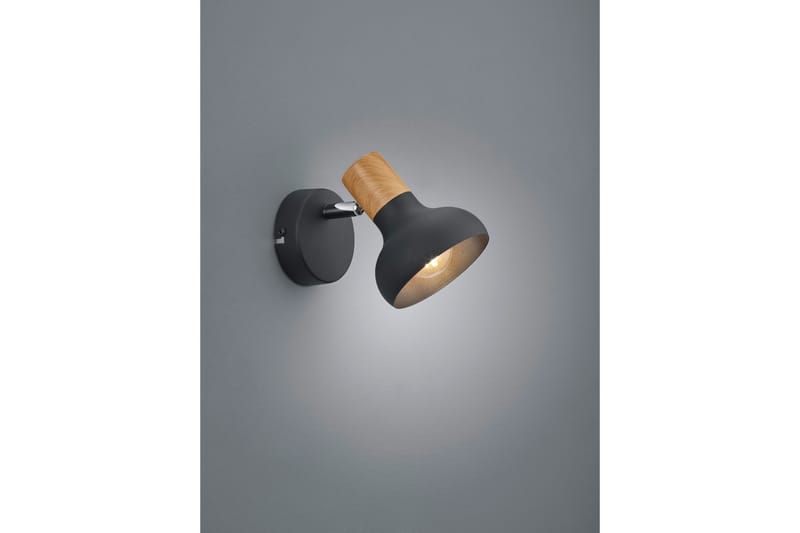 Trio Lighting Latika Spotlight 1L E14 Matsort/Træ - Belysning - Glødepærer & lyskilder - Spotlights & downlights