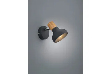 Trio Lighting Latika Spotlight 1L E14 Matsort/Træ - Belysning - Glødepærer & lyskilder - Spotlights & downlights
