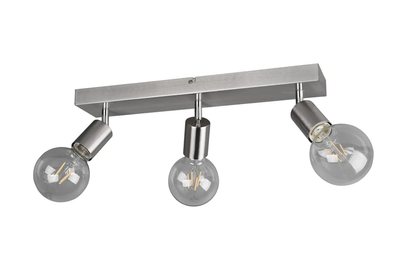 Trio Lighting Vannes spot 3L E27 børstet stål - Belysning - Glødepærer & lyskilder - Spotlights & downlights - Spotlight skinne