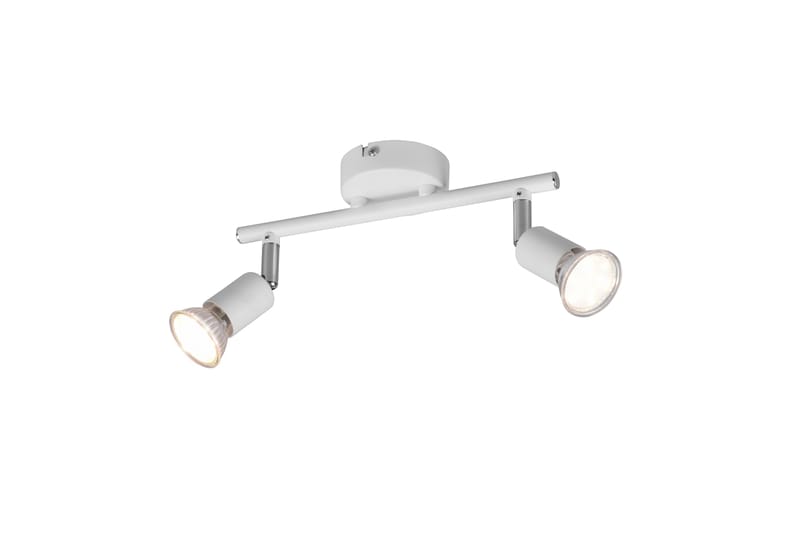 Trio Lighting Paris spotlight 2L GU10 mat hvid - Belysning - Glødepærer & lyskilder - Spotlights & downlights - Spotlight skinne