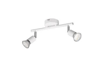 Trio Lighting Paris spotlight 2L GU10 mat hvid - Belysning - Glødepærer & lyskilder - Spotlights & downlights - Spotlight skinne