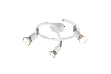 Trio Lighting Paris spotlight 3L GU10 mat hvid - Belysning - Glødepærer & lyskilder - Spotlights & downlights - Spotlight skinne