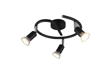 Trio Lighting Paris spotlight 3L GU10 matsort - Belysning - Glødepærer & lyskilder - Spotlights & downlights - Spotlight skinne