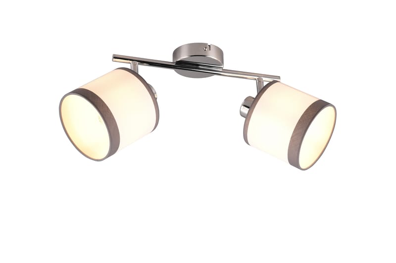 Trio Lighting Davos Spotlampe 2L E14 Krom/Hvit - Belysning - Glødepærer & lyskilder - Spotlights & downlights