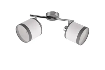 Trio Lighting Davos Spotlampe 2L E14 Krom/Hvit - Belysning - Glødepærer & lyskilder - Spotlights & downlights