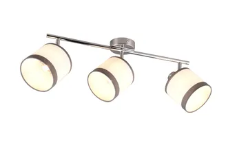 Trio Lighting Davos Spotlampe 3L E14 Krom/Hvit - Belysning - Glødepærer & lyskilder - Spotlights & downlights