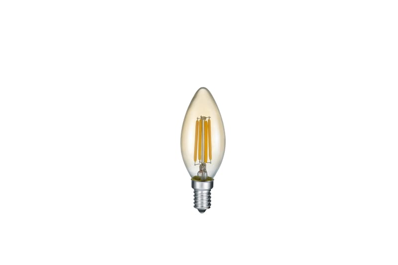Trio Lighting LK LED E14 filament krone 4W 360lm 2700K brun - Belysning - Glødepærer & lyskilder - LED belysning - LED-pære