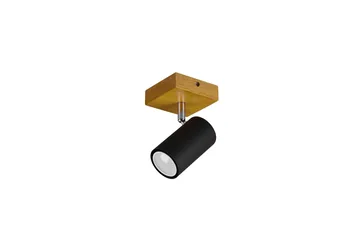 Trio Lighting Marley spot 1L GU10 matsort/træ - Matsort/Natur - Belysning - Glødepærer & lyskilder - Spotlights & downlights