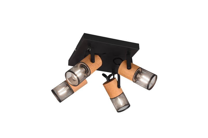 Trio Lighting Tosh spot 4L E27 matsort - Natur/Matsort - Belysning - Glødepærer & lyskilder - Spotlights & downlights