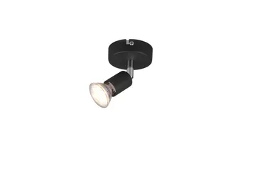 Trio Lighting Paris spotlight 1L GU10 matsort - Belysning - Glødepærer & lyskilder - Spotlights & downlights