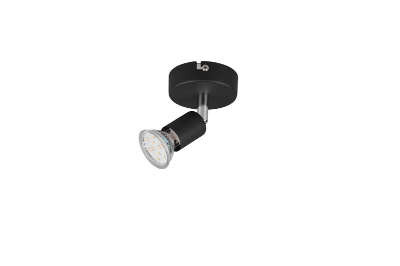 Trio Lighting Paris spotlight 1L GU10 matsort - Belysning - Glødepærer & lyskilder - Spotlights & downlights - Vægspotlight