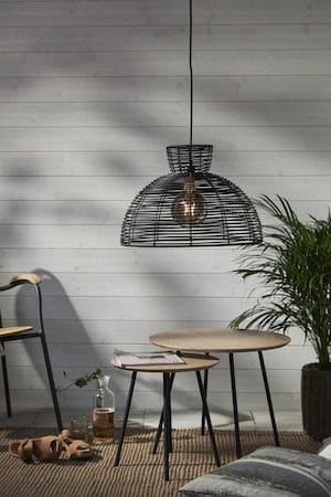 Runde lampeskærm 47 cm - sort - Belysning - Belysningstilbehør