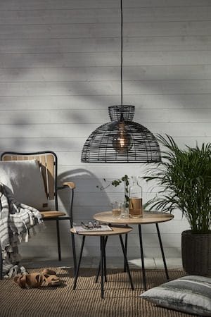 Runde lampeskærm 47 cm - sort - Belysning - Belysningstilbehør