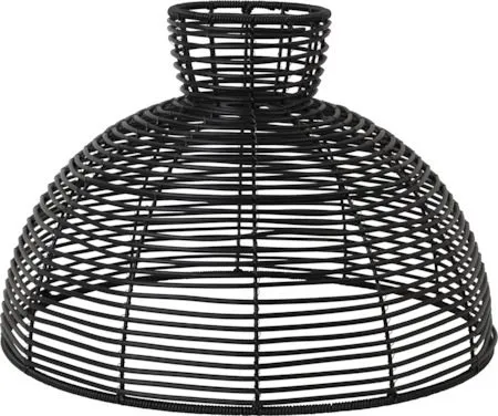 Runde lampeskærm 47 cm, sort