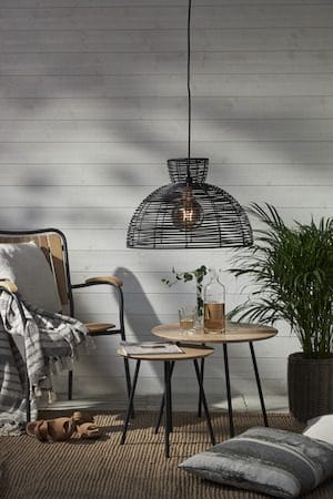 Runde lampeskærm 47 cm - sort - Belysning - Belysningstilbehør