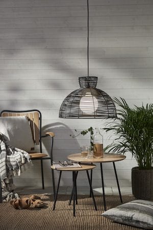 Runde lampeskærm 47 cm - sort - Belysning - Belysningstilbehør