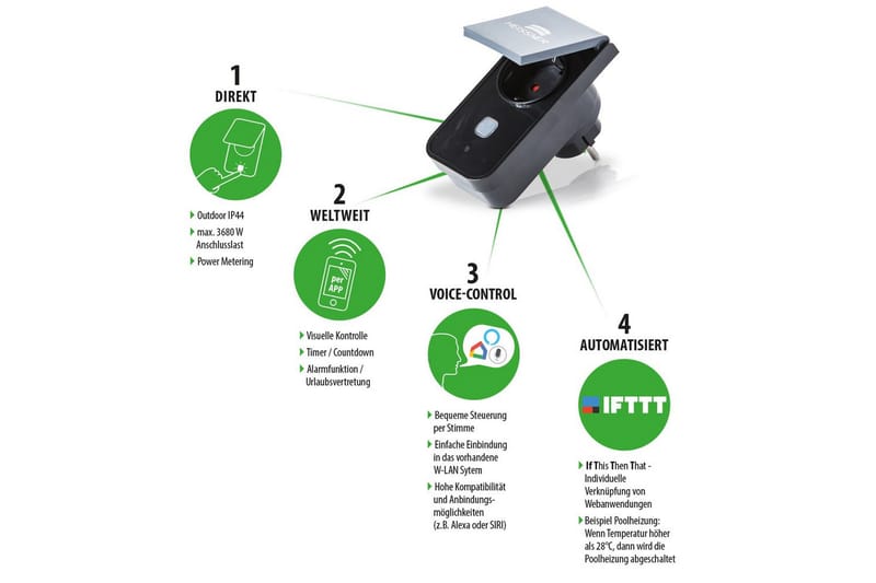 Smart Plug Heissner - Belysning - Udendørs lamper & belysning