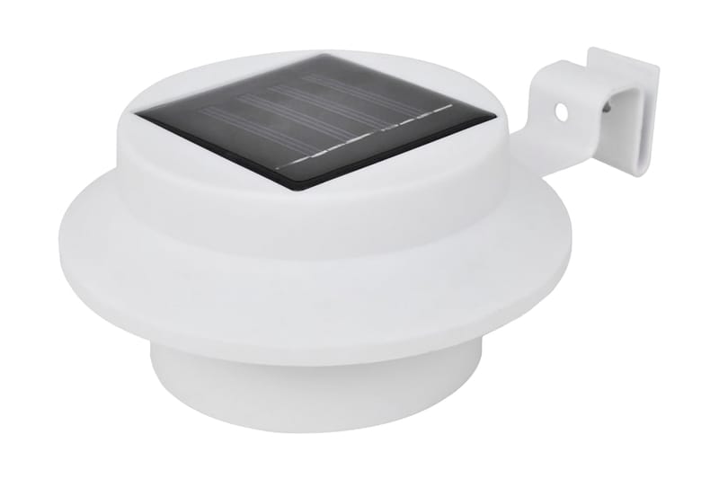 41181 Udendørs Sol Lampe Sæt 6 Stk Hegn Lys Tagrende Lys, - Hvid - Belysning - Udendørs lamper & belysning