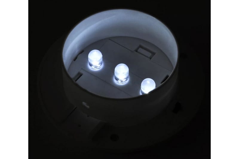 41181 Udendørs Sol Lampe Sæt 6 Stk Hegn Lys Tagrende Lys, - Hvid - Belysning - Udendørs lamper & belysning