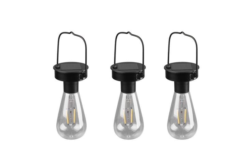 Campus Hængelampe Solcelle med skymningssensor 3 st - Belysning - Udendørs lamper & belysning - Solcellelamper