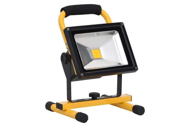 genopladelig LED-projektør med håndtag 30 W kold hvid - Sort - Belysning - Udendørs lamper & belysning