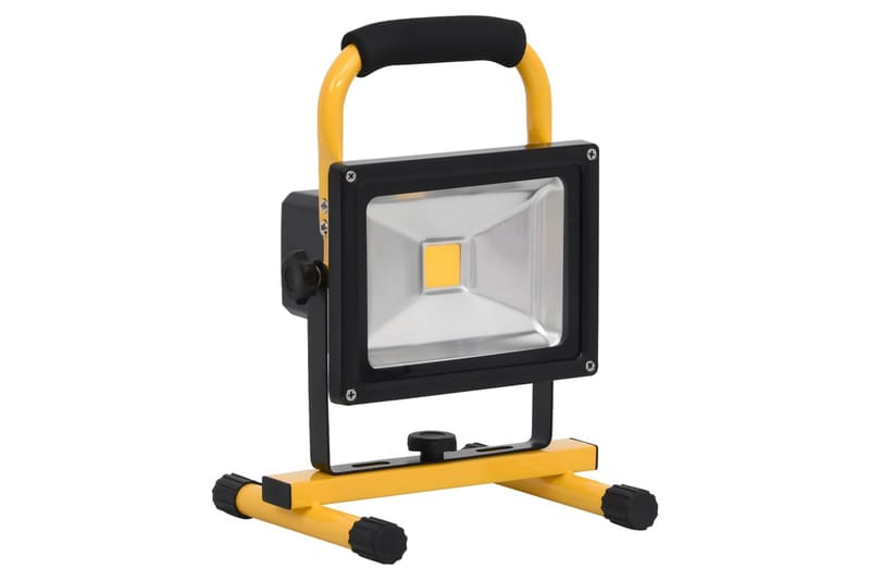 genopladelig LED-projektør med håndtag 30 W kold hvid - Sort - Belysning - Udendørs lamper & belysning