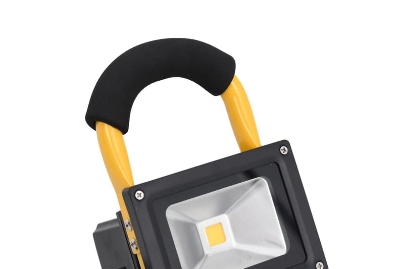 genopladelig LED-projektør med håndtag 30 W kold hvid - Sort - Belysning - Udendørs lamper & belysning