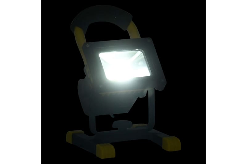 genopladelig LED-projektør med håndtag 30 W kold hvid - Sort - Belysning - Udendørs lamper & belysning