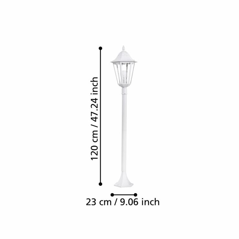 Have-lygte Navedo - Hvid, 1200 mm - Belysning - Udendørs lamper & belysning - Søjlelampe & standerlampe