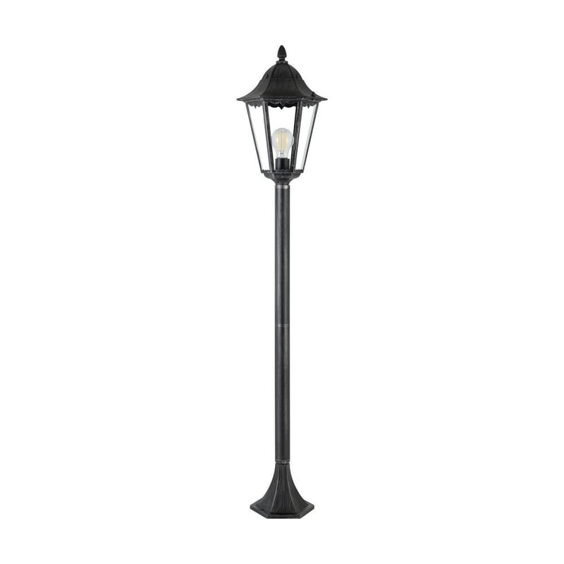 Have-lygte Navedo - Sort/Sølvpatina, 1200 mm - Belysning - Udendørs lamper & belysning - Søjlelampe & standerlampe
