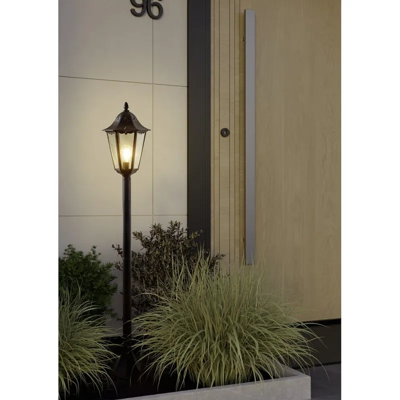 Have-lygte Navedo - Sort/Sølvpatina, 1200 mm - Belysning - Udendørs lamper & belysning - Søjlelampe & standerlampe