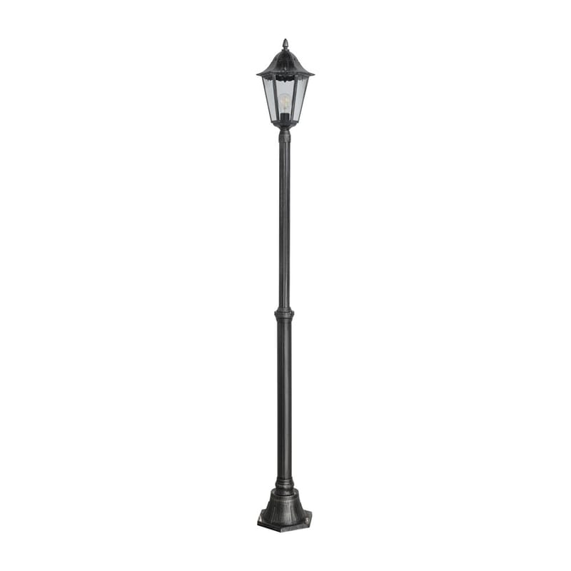 Have-lygte Navedo - Sort/Sølvpatina, 2000 mm - Belysning - Udendørs lamper & belysning - Søjlelampe & standerlampe