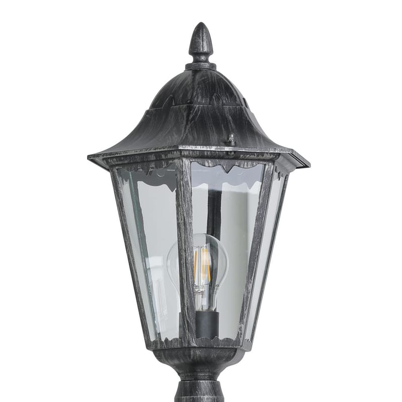 Have-lygte Navedo - Sort/Sølvpatina, 2000 mm - Belysning - Udendørs lamper & belysning - Søjlelampe & standerlampe